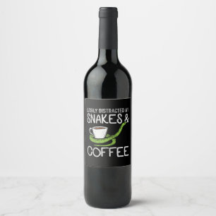 Rótulo De Garrafa De Cerveja Cobras e café
