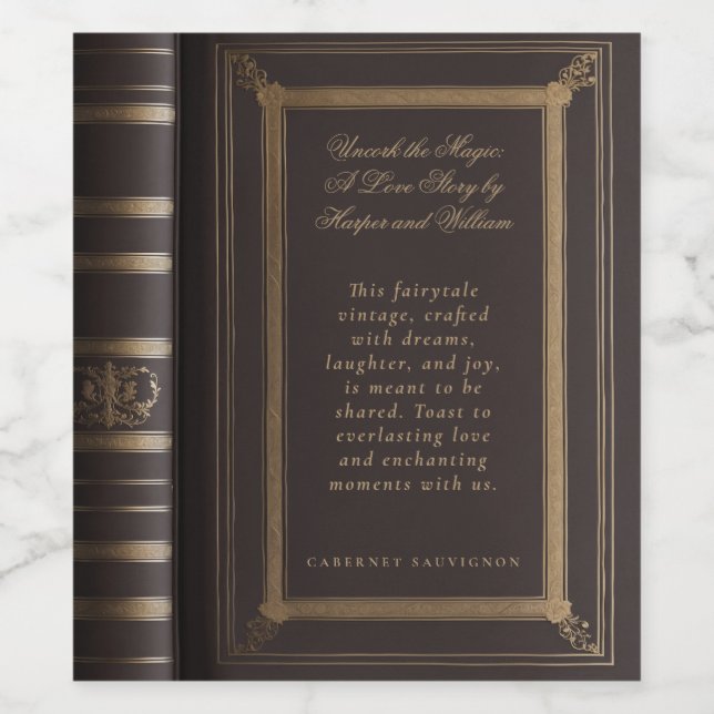 Rótulo De Garrafa De Cerveja Cobrir do livro de histórias de amor (Rótulo Único)