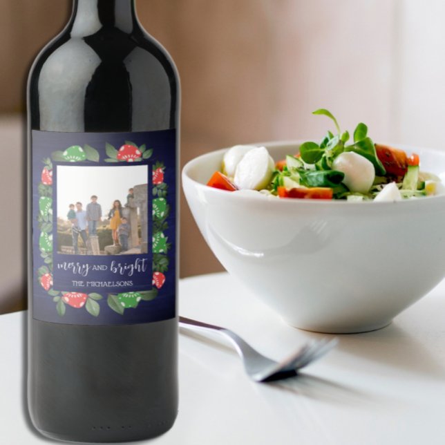 Rótulo De Garrafa De Cerveja Cogumelos Russos Woodland Whimsical Natal (Criador carregado)