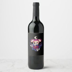 Rótulo De Garrafa De Cerveja Cogumelos Whimsigothic Clássicos