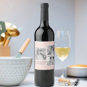 Rótulo De Garrafa De Cerveja Colagem Foto: Pastel Pink Melhor Presente Avô