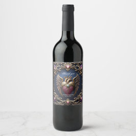 Rótulo De Garrafa De Cerveja Coleção de Casamento Gótico Vitoriano