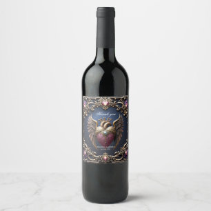 Rótulo De Garrafa De Cerveja Coleção de Casamento Gótico Vitoriano