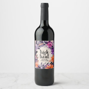 Rótulo De Garrafa De Cerveja Coleção de Coroa de Flores de Halloween Spooky Ele