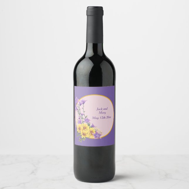 Rótulo De Garrafa De Cerveja Coleção primavera Garden (Frente)