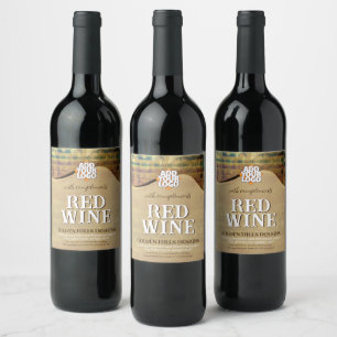 Rótulo De Garrafa De Cerveja Colinas de Rolagem de ouros
