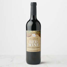 Rótulo De Garrafa De Cerveja Colinas de Rolagem de ouros