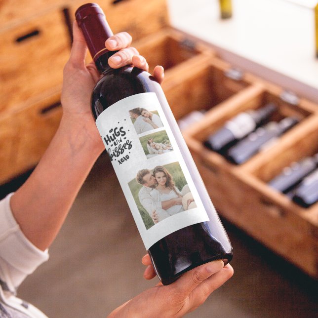 Rótulo De Garrafa De Cerveja Collher Fotografia Do Casal E Abraços E Beijos (Criador carregado)