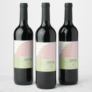 Rótulo De Garrafa De Cerveja Color Block Wedding Boers Primavera ID740