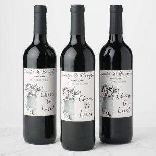 Rótulo De Garrafa De Cerveja Coloração d'água de algodão em Casamento de Pitche