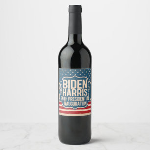 Rótulo De Garrafa De Cerveja Comemoração da 59ª posse de Biden Harris