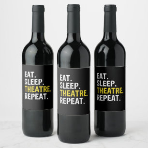 Rótulo De Garrafa De Cerveja Comer Presente de Drama do Repetidor do Teatro do