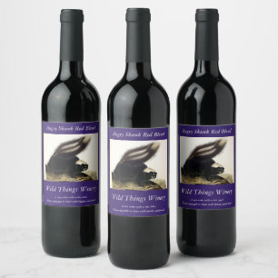 Rótulo De Garrafa De Cerveja Common American Skunk ou Striped Skunk, de Audubon