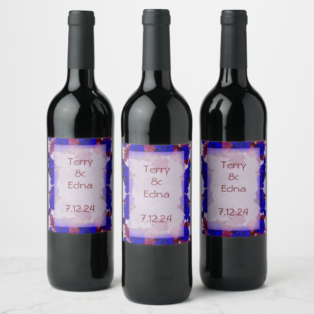 Rótulo De Garrafa De Cerveja Conjunto de Vinhetas Florais Modernas (Garrafas)