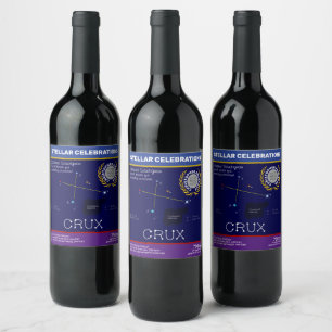 Rótulo De Garrafa De Cerveja Constelação do Hemisfério Sul Crux