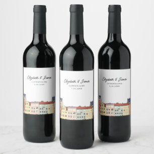 Rótulo De Garrafa De Cerveja Copenhagen Wedding Favor Personalizado