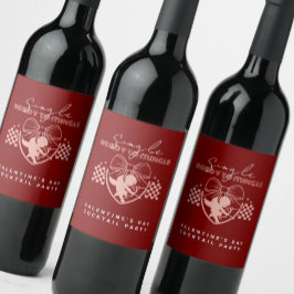 Rótulo De Garrafa De Cerveja Copo Solteiro Pronto para Paquerar Cupido Vermelho