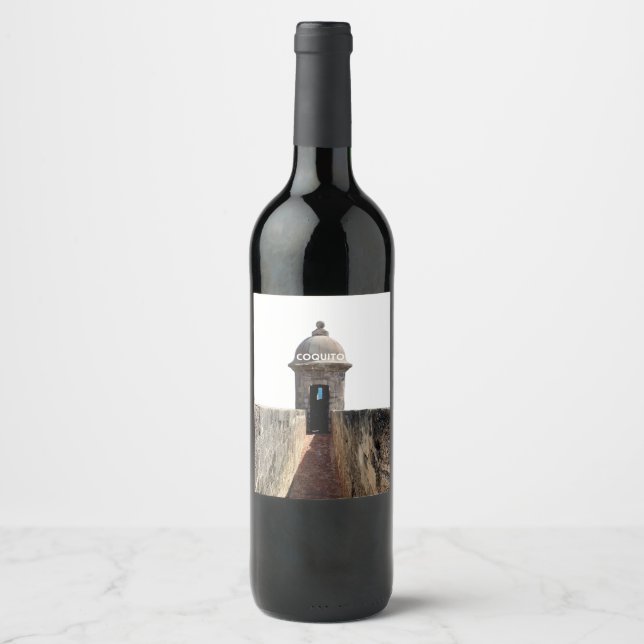 Rótulo De Garrafa De Cerveja Coquito en El Morro (Frente)