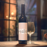 Rótulo De Garrafa De Cerveja Cor-de-rosa moderno Você é importante Citação de I<br><div class="desc">Cor-de-rosa moderno Você é importante Citação de Inspiração</div>
