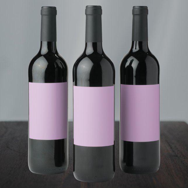 Rótulo De Garrafa De Cerveja Cor Lilac Sólida (Criador carregado)