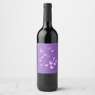 Rótulo De Garrafa De Cerveja corações