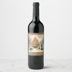 Rótulo De Garrafa De Cerveja Cores de Madeira de Natal Personalizadas,