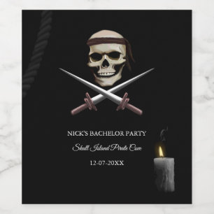 Rótulo De Garrafa De Cerveja Corsair Pirate — Solteiro do rio/Aniversário