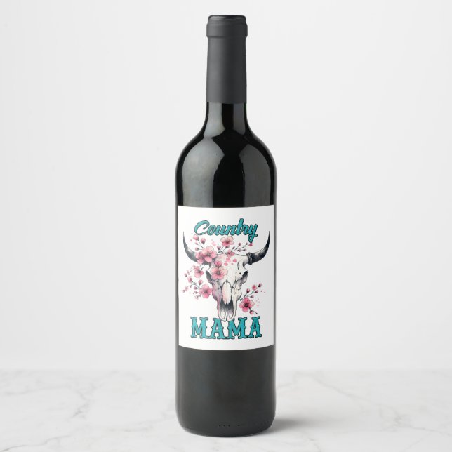 Rótulo De Garrafa De Cerveja Country Mama (Frente)