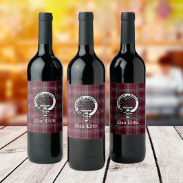 Rótulo De Garrafa De Cerveja Crachá de Pequeno Crest Clã Escocês e Personalizad
