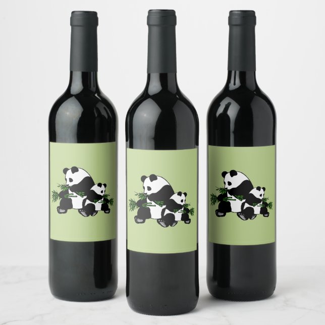 Rótulo De Garrafa De Cerveja Crescendo Panda (Garrafas)