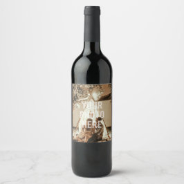 Rótulo De Garrafa De Cerveja Crie a sua própria família personalizada de fotos