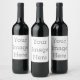Etiqueta de garrafa de vinho (8,9 cm x 10,2 cm) personalizável (Garrafas)