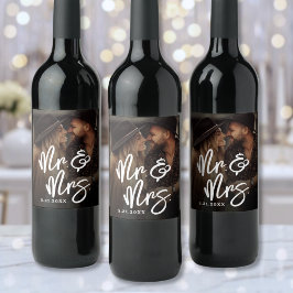 Rótulo De Garrafa De Cerveja Crie Seu Próprio Álbum de Fotos de Casamento