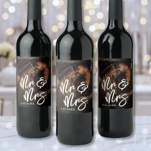 Rótulo De Garrafa De Cerveja Crie Seu Próprio Álbum de Fotos de Casamento