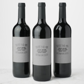 Rótulo De Garrafa De Cerveja Crie Seu Próprio Design Personalizado