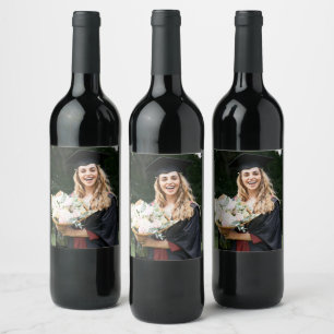 Rótulo De Garrafa De Cerveja Crie Sua Própria Foto Personalizada de Graduado