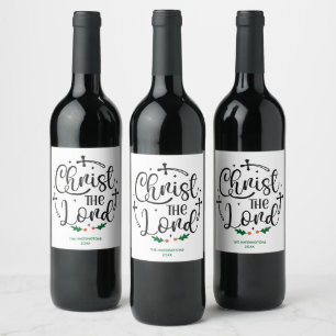 Rótulo De Garrafa De Cerveja Cristo o Senhor Personalizado Natal Religioso