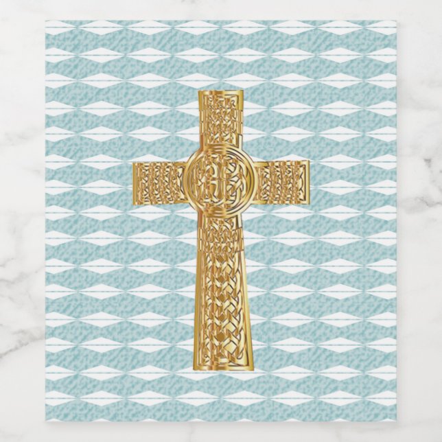 Rótulo De Garrafa De Cerveja Cruz de Jesus Cristo Claro (Rótulo Único)