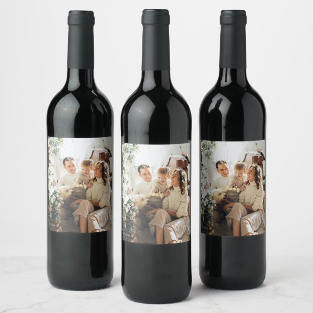 Rótulo De Garrafa De Cerveja Custom Christmas Food & Drink Editable Labels Set (Garrafas)