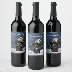 RÓTULO DE GARRAFA DE CERVEJA DACHSHUND