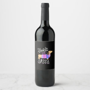 Rótulo De Garrafa De Cerveja Dachshund Curto E Sassado