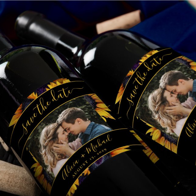 Rótulo De Garrafa De Cerveja Data russa de salvamento da foto de casamento dos  (Criador carregado)