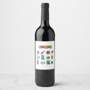 Rótulo De Garrafa De Cerveja Decor do Partido 90, rótulo de vinho, rótulo de ga
