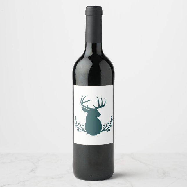 Rótulo De Garrafa De Cerveja Deer Head (Frente)