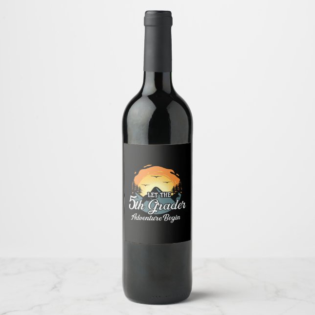 Rótulo De Garrafa De Cerveja Deixe Começar A Aventura 5 (Frente)