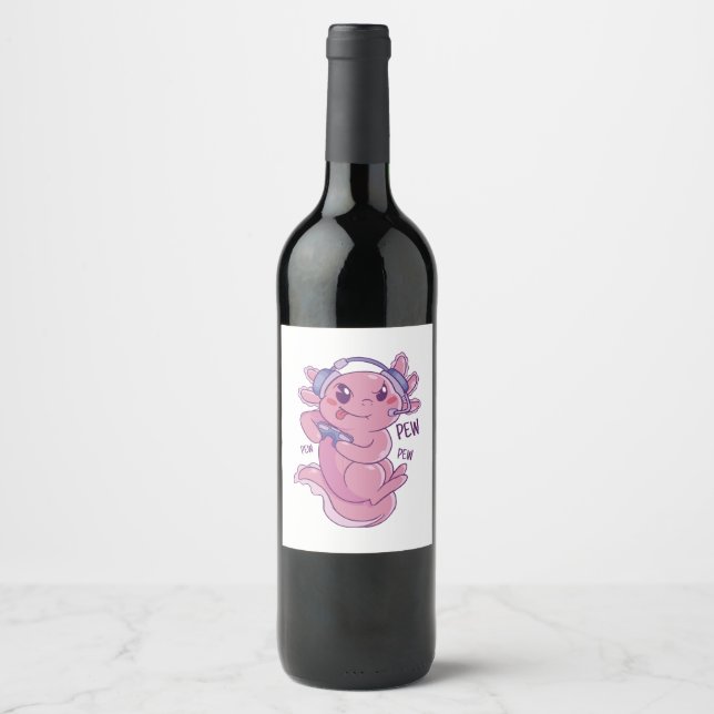 Rótulo De Garrafa De Cerveja Desafio de Jogo do Axolote Explosão (Frente)