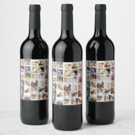 Rótulo De Garrafa De Cerveja Design da Sua Própria Colagem de Fotos 30