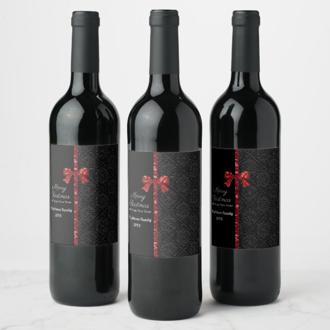 Rótulo De Garrafa De Cerveja Design de Natal Alegre Moderno e Elegante (Garrafas)