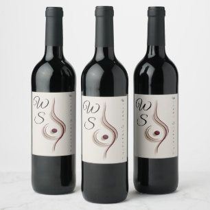 Rótulo De Garrafa De Cerveja Design de Rótulo de Vinho Divertido e Elegante