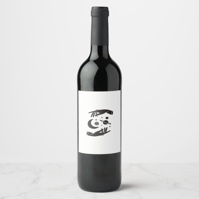 Rótulo De Garrafa De Cerveja Design Whimsigoth (Frente)